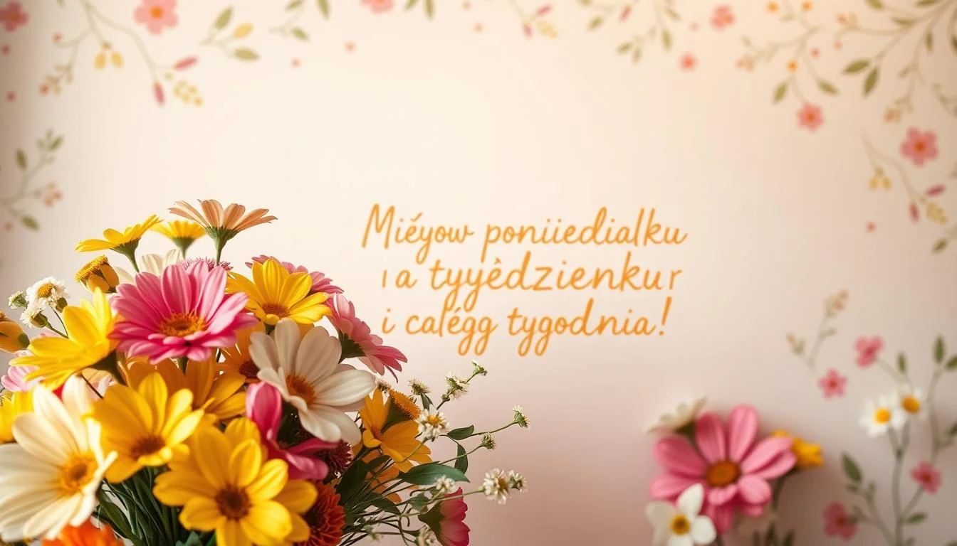 miłego poniedziałku i całego tygodnia